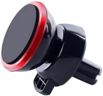 Araç Telefon Tutacağı Güçlü Mıknatıs / 360° Dönme/Metal Gövde, Manyetik Cep Telefonu Tutacağı, Tüm Telefonlar için Gösterge Panelinde Yapıştırma, 6 Mıknatıslı Son Teknoloji, Kırmızı