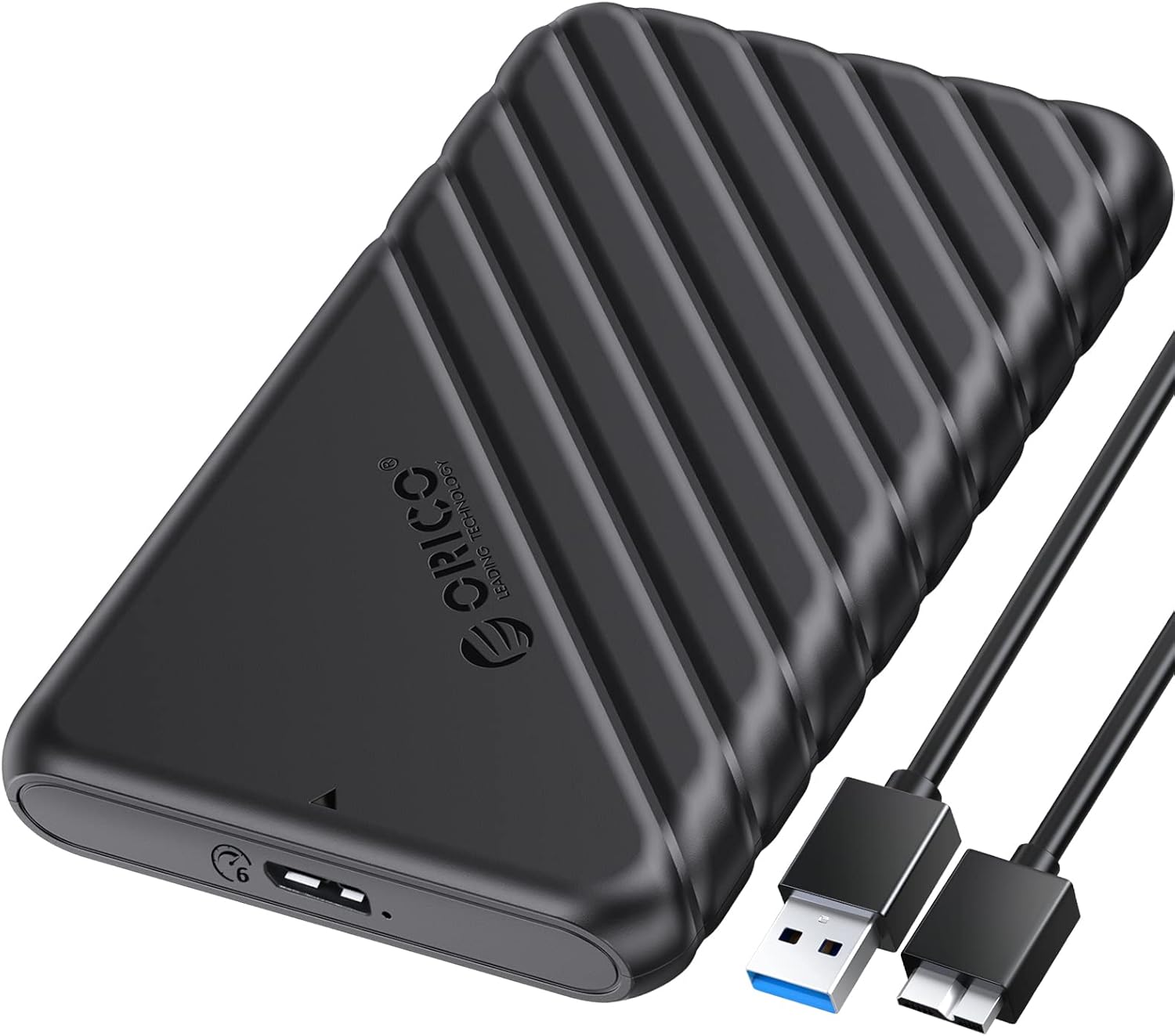 USB3.0 2.5 inç Hdd 6TB Ssd Harici Slim Harddisk Kutusu,, Siyah