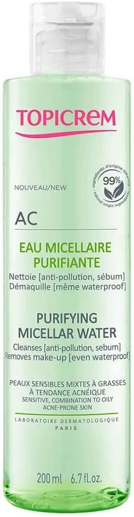 Alternative view of Topicrem AC Purifying Micellar Water Yüz ve Makyaj Temizleme Suyu 200 ml