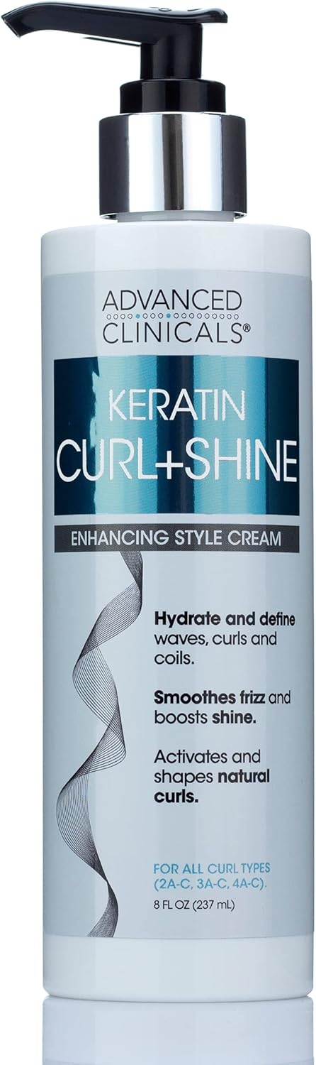 Advanced Clinicals Keratin Bukle+Parlaklık Kazandıran Şekillendirici Saç Kremi 237ML