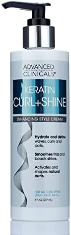 Alternative view of Advanced Clinicals Keratin Bukle+Parlaklık Kazandıran Şekillendirici Saç Kremi 237ML