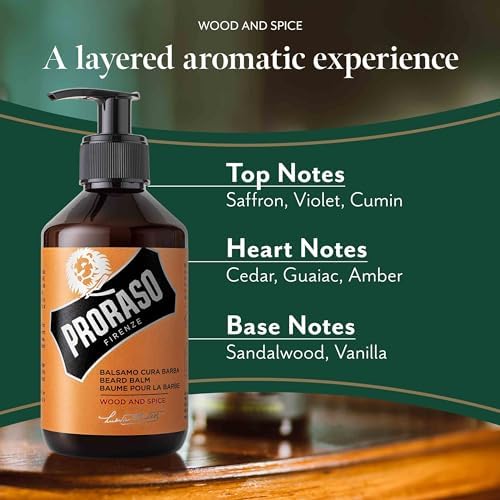Alternative view of Proraso Beard Balm, and Spice, 300 ml, kokulu sakal bakımı, sakalı yumuşatır ve korur, sakal balsamı tahrişleri yatıştırır, İtalya'da üretilmiştir