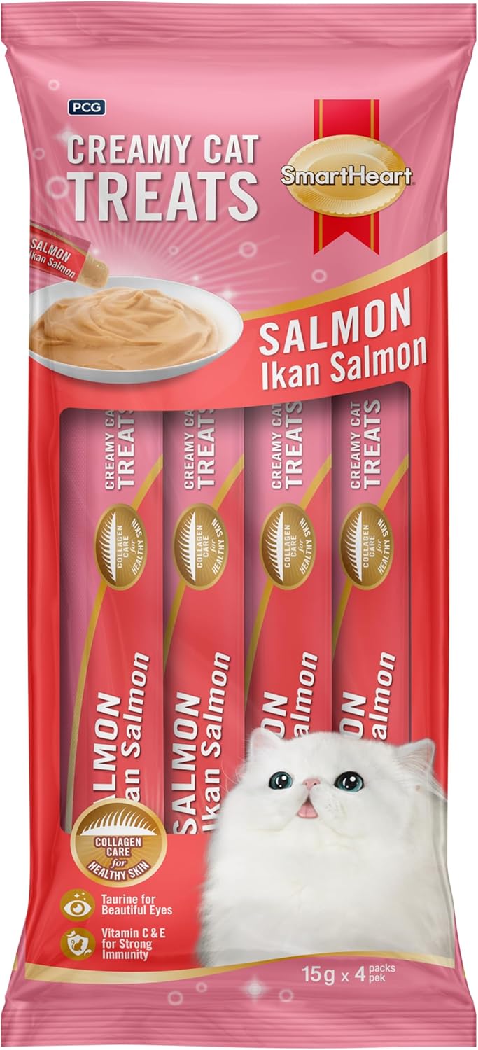 Smartheart Krema Kedi Ödülü Somon 4x15 gr