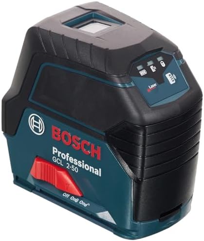 Professional GCL 2-50 Çizgi Lazer (15m Çalışma Alanı [Alıcı ile 50 m], 3 x AA Pil, IP 54 Toza Karşı Koruma Sistemi, Kırmızı Lazer, RM1 Tutucu, Takım Çantası)