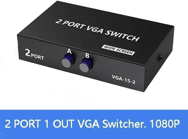 Plus PX-1260 2 Port Vga Switch, Vga Splitter, Manuel Vga Switch 2 port (2 PC 1 Ekran)