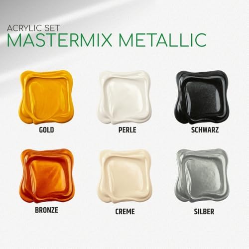 Alternative view of Rich Mastermix Akrilik Boya 60 Cc 6 Lı Metalik Renkler