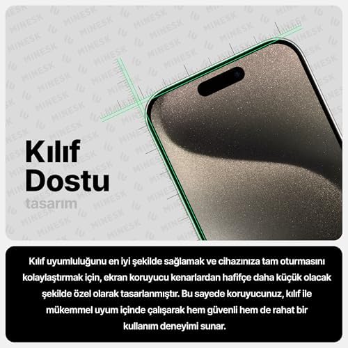 iphone 15 PRO MAX için Privacy Hayalet Gizlilik filtreli Kolay Kurulum Ekran Koruyucu Toz Bırakmayan ve Kendiliğinden Yapışan Hizalama Kitli Temperli Cam (15 Pro Max)