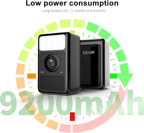 Alternative view of S1 2K QHD 143° Termoindüksiyon Açılı IP65 İç ve Dış Mekan Gece Görüşlü Kablosuz 9600mAh Ultra Geniş Batarya Kapasiteli Güvenlik Kamerası Siyah