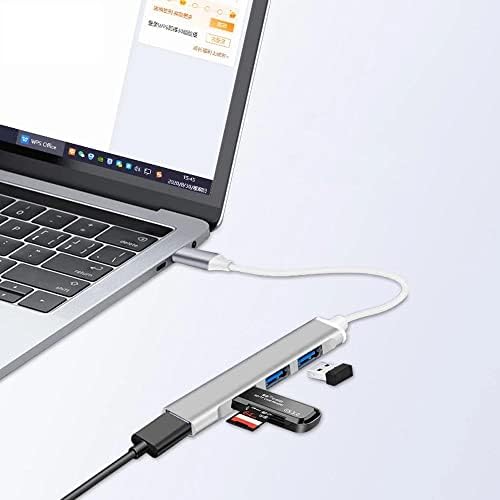 Alternative view of Plus PX-TYP5 Ultra Slim Gri USB Hub, 4 Port USB 3.0 Çoklayıcı, USB Çoklayıcı