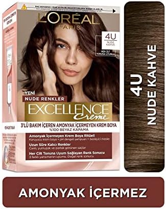 Excellence Creme Nude Renkler Saç Boyası - 4U Nude Kahve