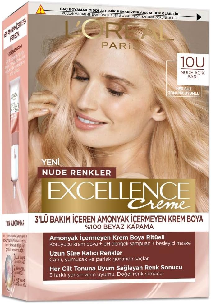Alternative view of Excellence Creme Nude Renkler Saç Boyası - 10U Nude Açık Sarı