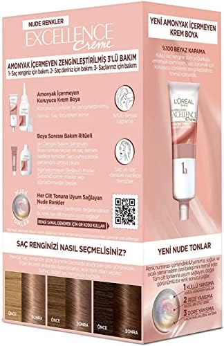 Excellence Creme Nude Renkler Saç Boyası - 6U Nude Koyu Kumral