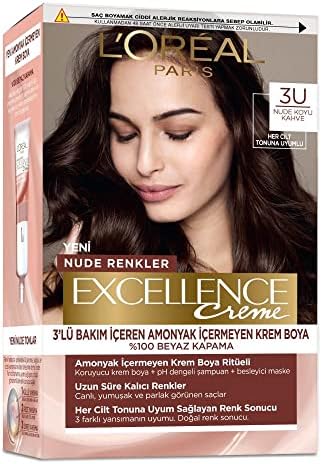 Alternative view of Excellence Creme Nude Renkler Saç Boyası - 3U Nude Koyu Kahve