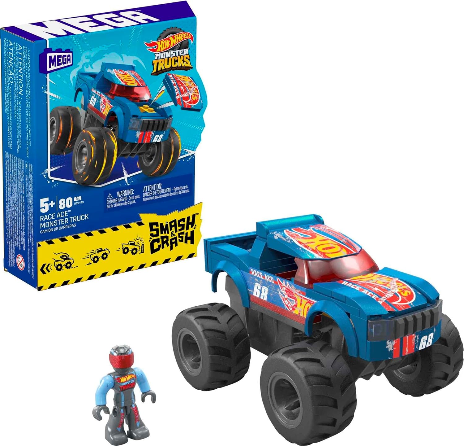 MEGA Smash N Crash Truck, 5 yaş ve üzeri, HMM49