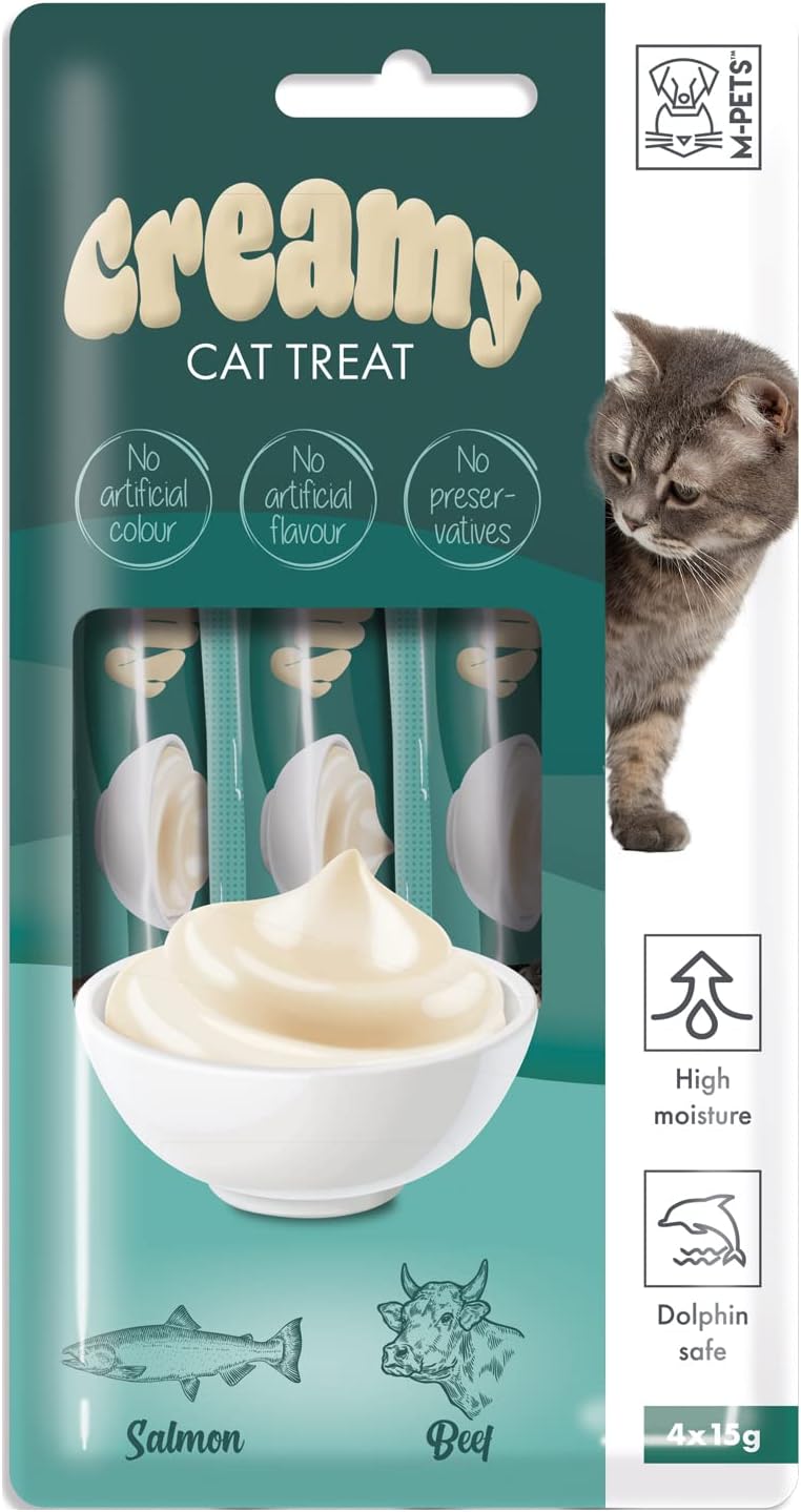 Alternative view of CREAMY SOMON BALIKLI BİFTEKLİ KEDİ ÖDÜLÜ 4X15GR