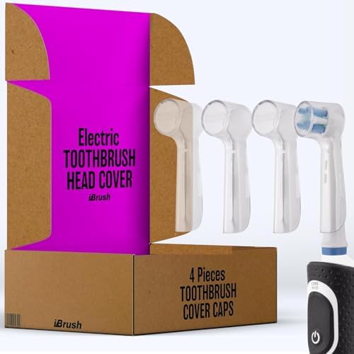 Alternative view of ibrush Banyolar için ibrush Kaplamalı Diş Fırçası Tutucuları - Elektrikli Diş Fırçası Kapakları Kapakları - Diş Fırçası Koruyucu - 4'lü