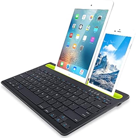 Alternative view of C380 Çift Bluetooth Bağlantılı Taşınabilir İnce Tasarım IPad İle Uyumlu Telefon Tutuculu Tablet Tutuculu Çoklu Bağlantılı Bluetooth Klavye (Siyah)