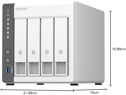 Alternative view of QNAP TS-433-4G ARM QC 4 GB RAM- 4-diskli Nas Server (Disksiz)