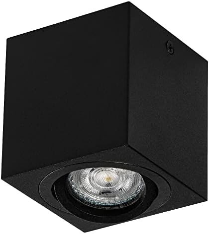 LED SIVA ÜSTÜ KARE SPOT SİYAH