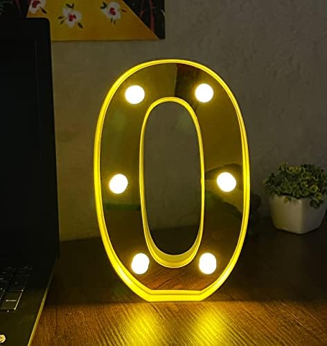 3D Işıklı Led Sayı Dekoratif Aydınlatma Büyük Boy 0