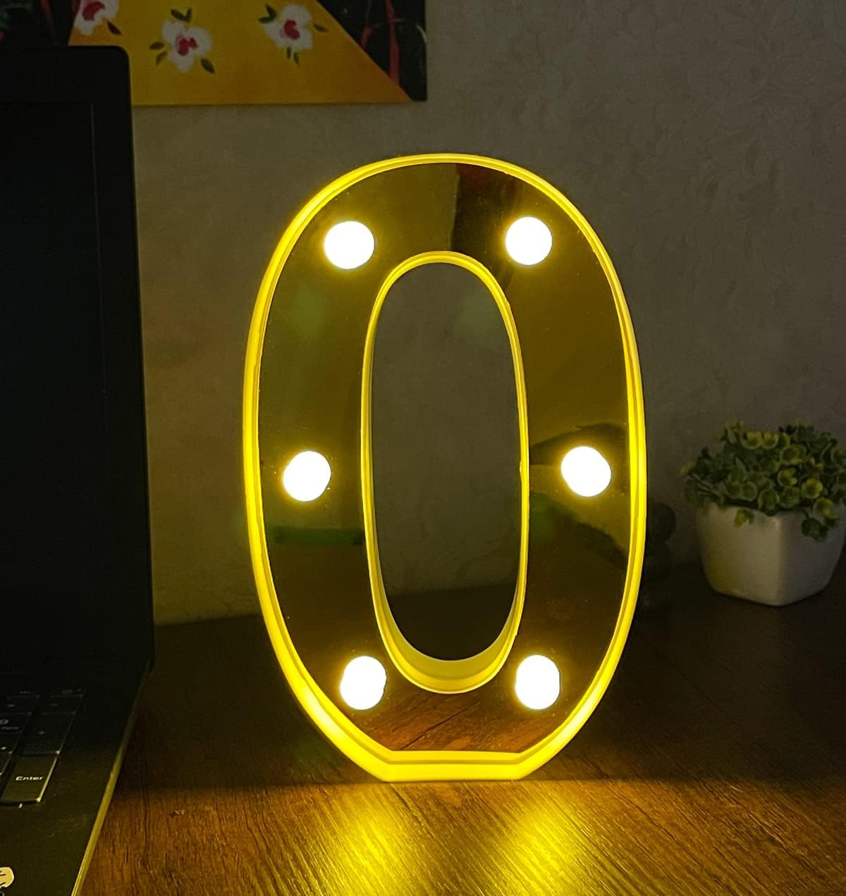 Alternative view of 3D Işıklı Led Sayı Dekoratif Aydınlatma Büyük Boy 0