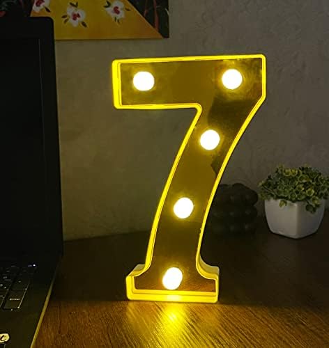 3D Işıklı Led Sayı Dekoratif Aydınlatma Büyük Boy7