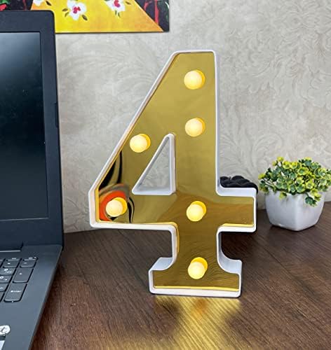 Alternative view of 3D Işıklı Led Sayı Dekoratif Aydınlatma Büyük Boy 4
