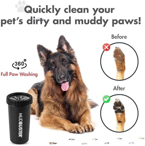 Alternative view of Dexas MudBuster Taşınabilir Köpek Pençe Yıkayıcı/Pençe Temizleyici, Büyük, Mat Siyah, Özel Sürüm