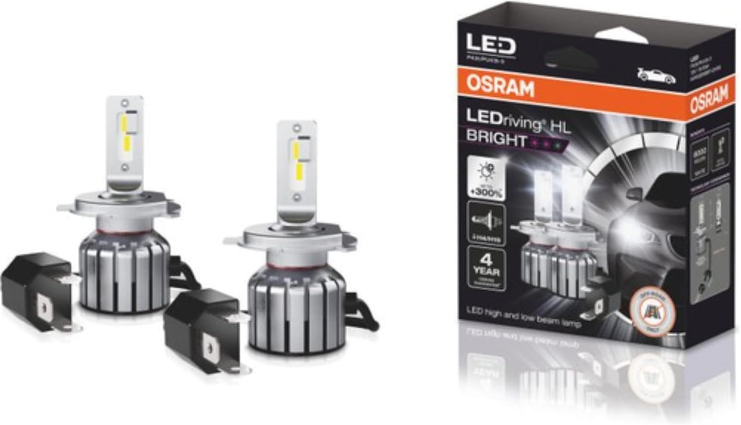 H4 LED Kit%300 Fazla Işık / 4 Yıl Garantili 12V (2 Adet Far Için)