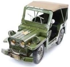 U.S. Army Jeep M381 El Yapımı Eskitilmiş Biblo 26cm