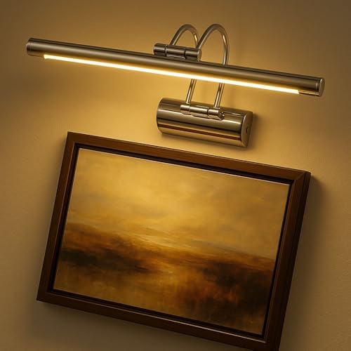 Alternative view of Krom Kasa LED Flüt Aplik | 6W | 3200K Gün Işığı | 35cm | Duvar Tipi Ayna/Tablo/Resim/Banyo Üstü Dekoratif Işık | IP20 İç Mekan Kullanım
