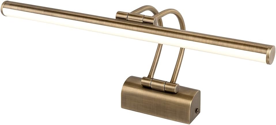 Eskitme Flüt Duvar Apliği – 35cm 6W LED 3200K Gün Işığı – Banyo, Ayna, Resim, Tablo, Çerçeve Üstü Dekoratif Aydınlatma Lambası – 220V, IP20, Metal Gövde