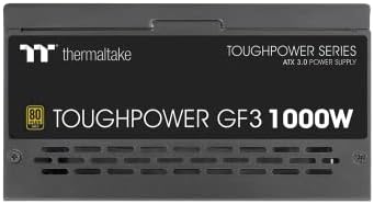 Thermaltake Toughpower GF3 1000 W | PC-ATX 3.0 güç kaynağı | PCIe Gen 5.0 | 80 Plus altın | tam modüler | sessiz 140 fan | AB sertifikalı