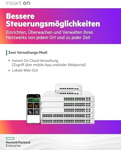 HPE Aruba Anında Açık 1930 24G Class4 PoE