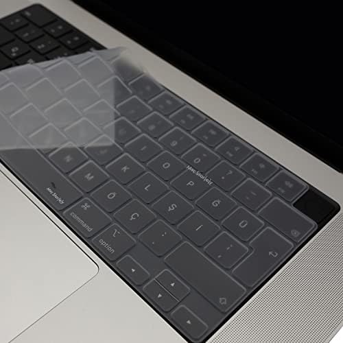 Alternative view of MacBook Türkçe‑Q Klavye Koruyucu Silikon Kılıf Kapak MacBook Air 13,6-15,3 Pro 14-16 inç Uyumlu M5/M4/M3/M2/M1 ID – Toz, Dökülme ve Çizilmelere Karşı Koruma Şeffaf