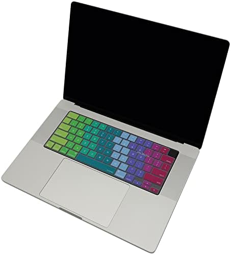 MacBook Klavye Koruyucu US İngilizce Uyumlu Silikon Kılıf Kapak İnce Hafif Yıkanabilir Keyboard Cover MacBook Air 13.6-15.3 ve Pro 14-16 M1-M4-M5 Tam Koruma Pembe Yeşil