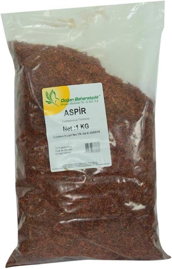Doğan Aspir Otu Yalancı Safran Asfor Doğal 1000 Gr Paket