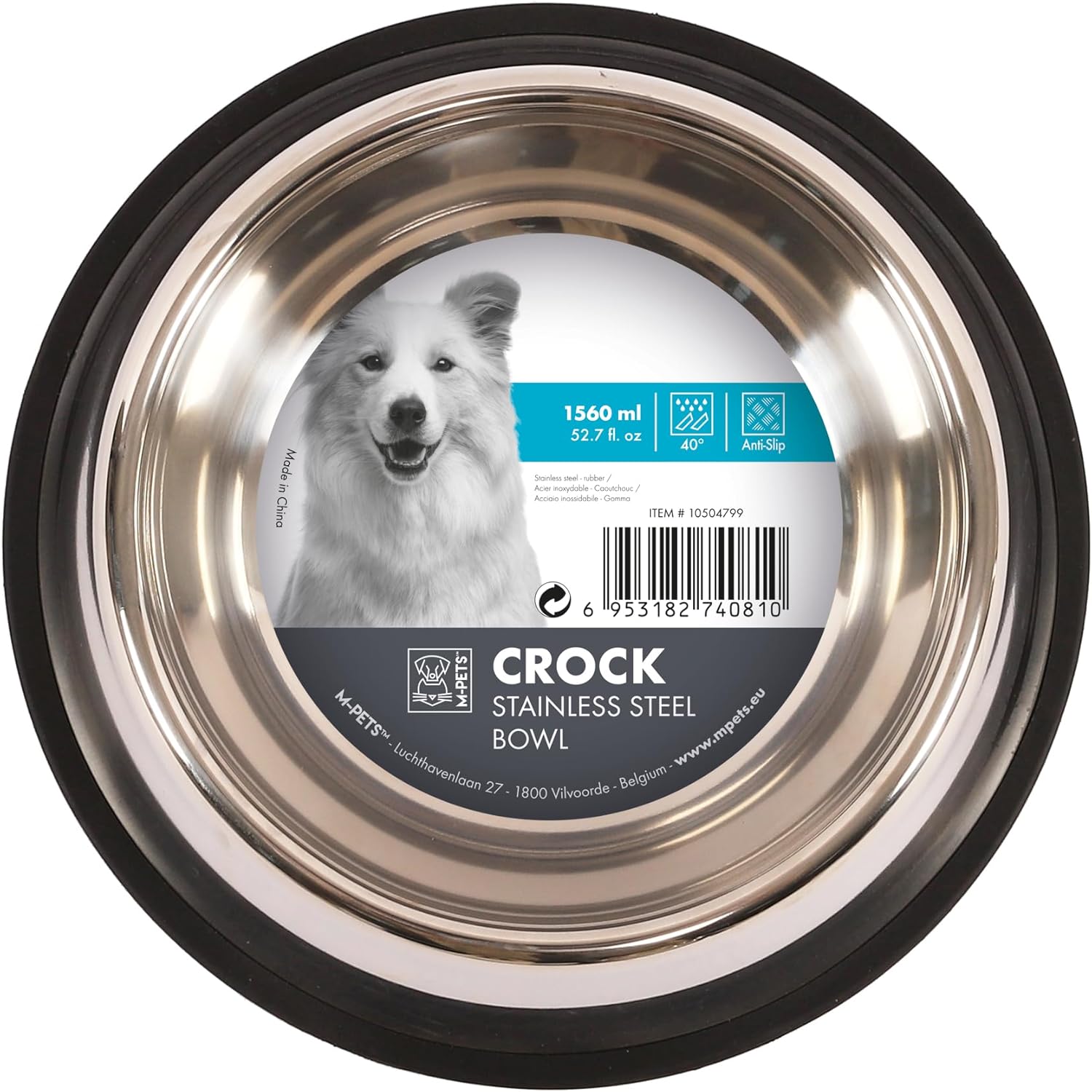 CROCK PASLANMAZ ÇELİK MAMA KABI (XL)