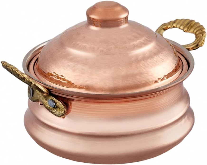 Alacahöyük Bakır Mini Güveç 8 cm