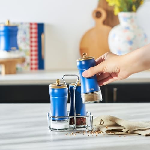 Blue 5 Parça Cam Baharat Takımı