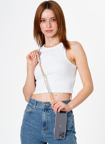 Daisy Rengarenk 110 Cm El Örgüsü Telefon ve Çanta Askısı