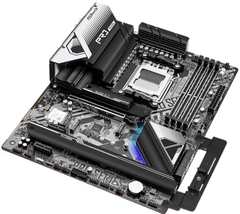 ASRock X670E Pro RS RGB ATX Anakart, AMD AM5 Ryzen 8000 ve 7000, DDR5, 5x M.2 SSD, 4K 120Hz, AMD Expo, USB Type C, WiFi 6E