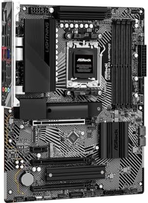 Alternative view of ASRock X670E PG Lightning ATX Anakart AMD AM5 Ryzen 8000 ve 7000, DDR5, 4x M.2 SSD, 4K 120Hz, AMD Expo, USB Type-C