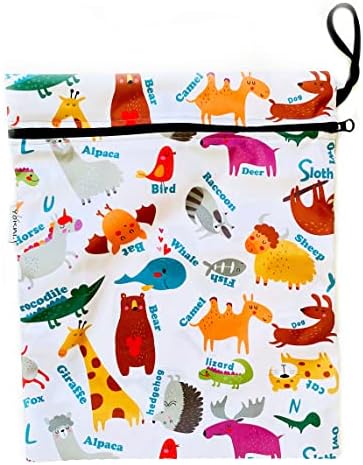 Alternative view of Zoo 30x36cm Su Geçirmez Islak Mayo Kıyafet Taşıma Torbası Çok Amaçlı Çanta Organizer Fermuarlı Polyester