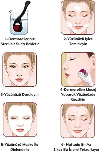 Dermaroller Titanyum 540 Iğneli 0.5 Mm