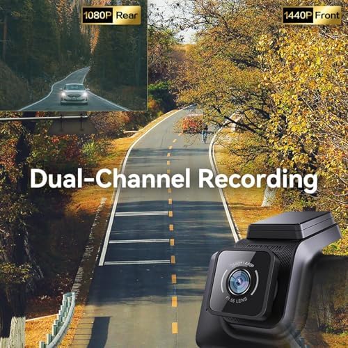 AE-DC4328-K5 HD Çift Kameralı Araç İçi Kamerası G-Sensor ve Wi-Fi