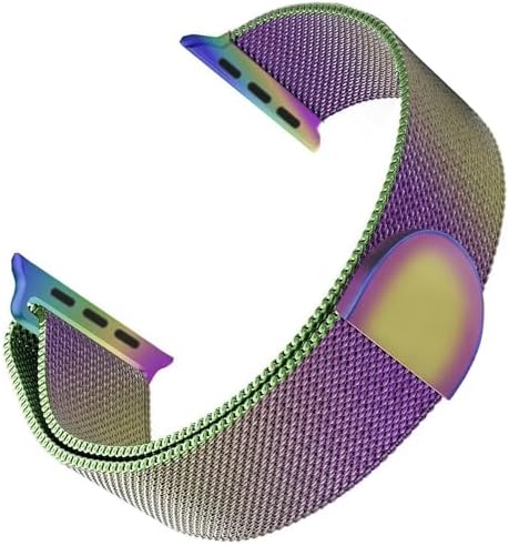 Series 8 41mm için Kordon Luxe Metal Twist Iridescent [ Series 8 41mm ile Uyumlu Kordon, Kayış - Iridescent]