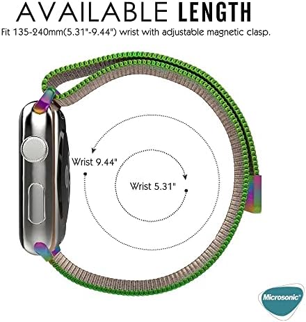 Alternative view of Series 8 41mm için Kordon Luxe Metal Twist Iridescent [ Series 8 41mm ile Uyumlu Kordon, Kayış - Iridescent]