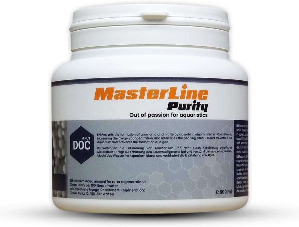 Masterline Purity - Akvaryumda kristal berraklığında su için filtre maddesi (500 ml)