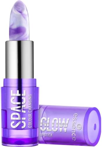 Alternative view of essence Space Glow Changing ruj, mor, renk uyumlu, ekspres sonuç, parıltılı, vegan, Clean Beauty standardımıza uygundur, alkol içermez (3,2 g)